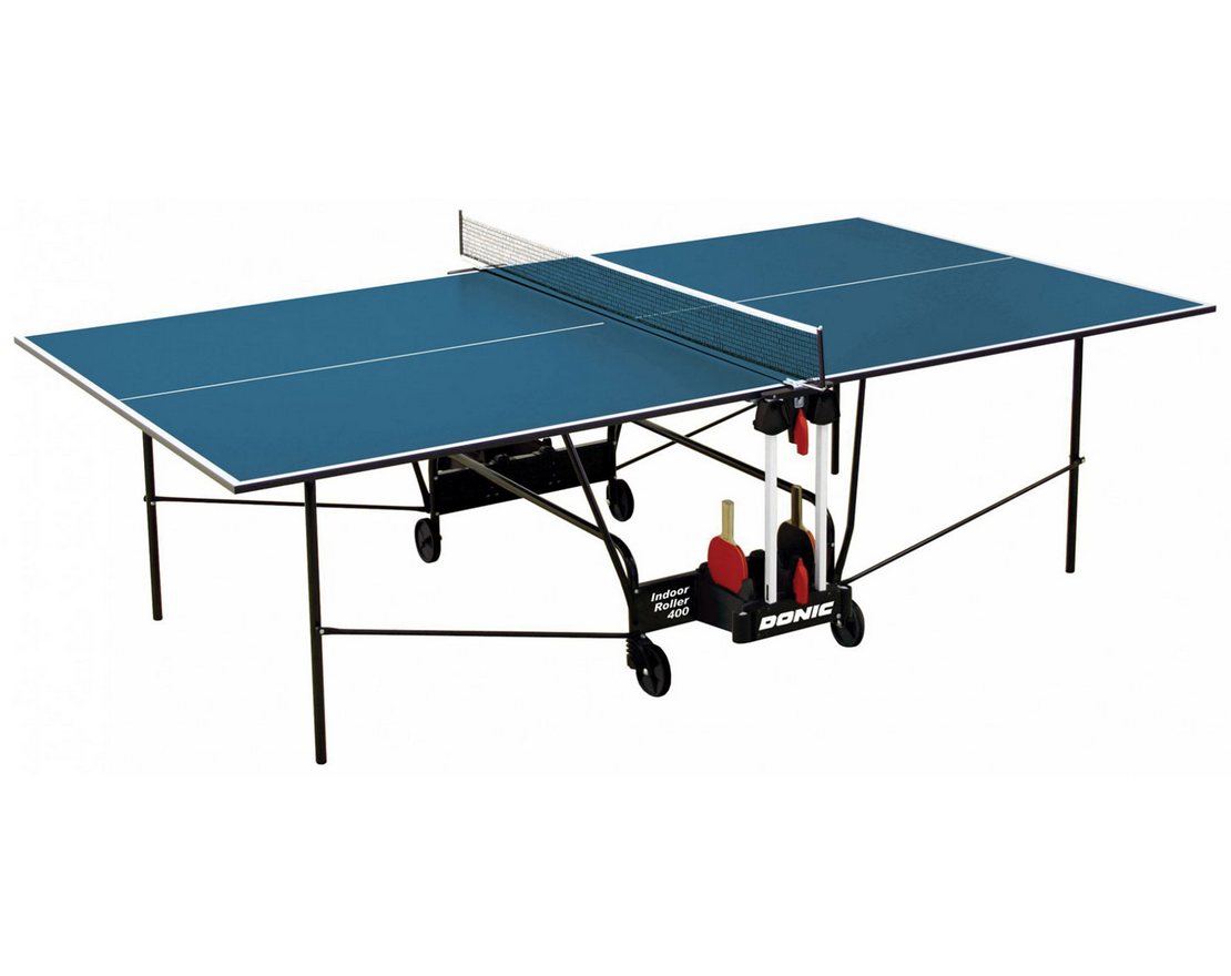 Теннисный стол INDOOR ROLLER 400 (Синий/Зеленый)